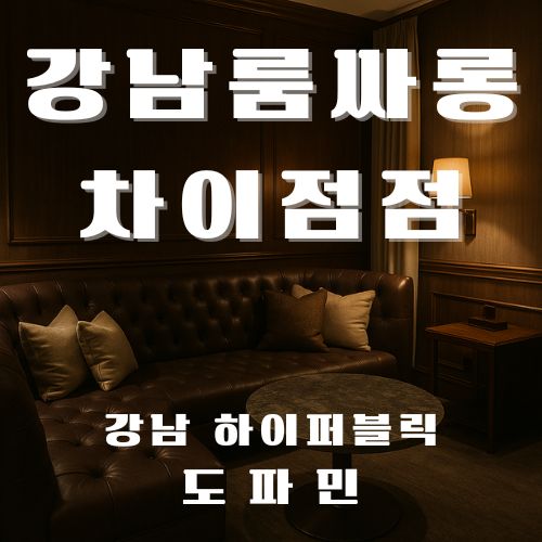 강남룸싸롱 차이점