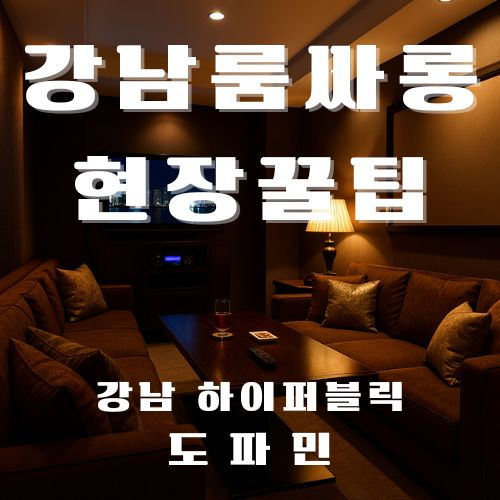 강남룸싸롱 현장 꿀팁